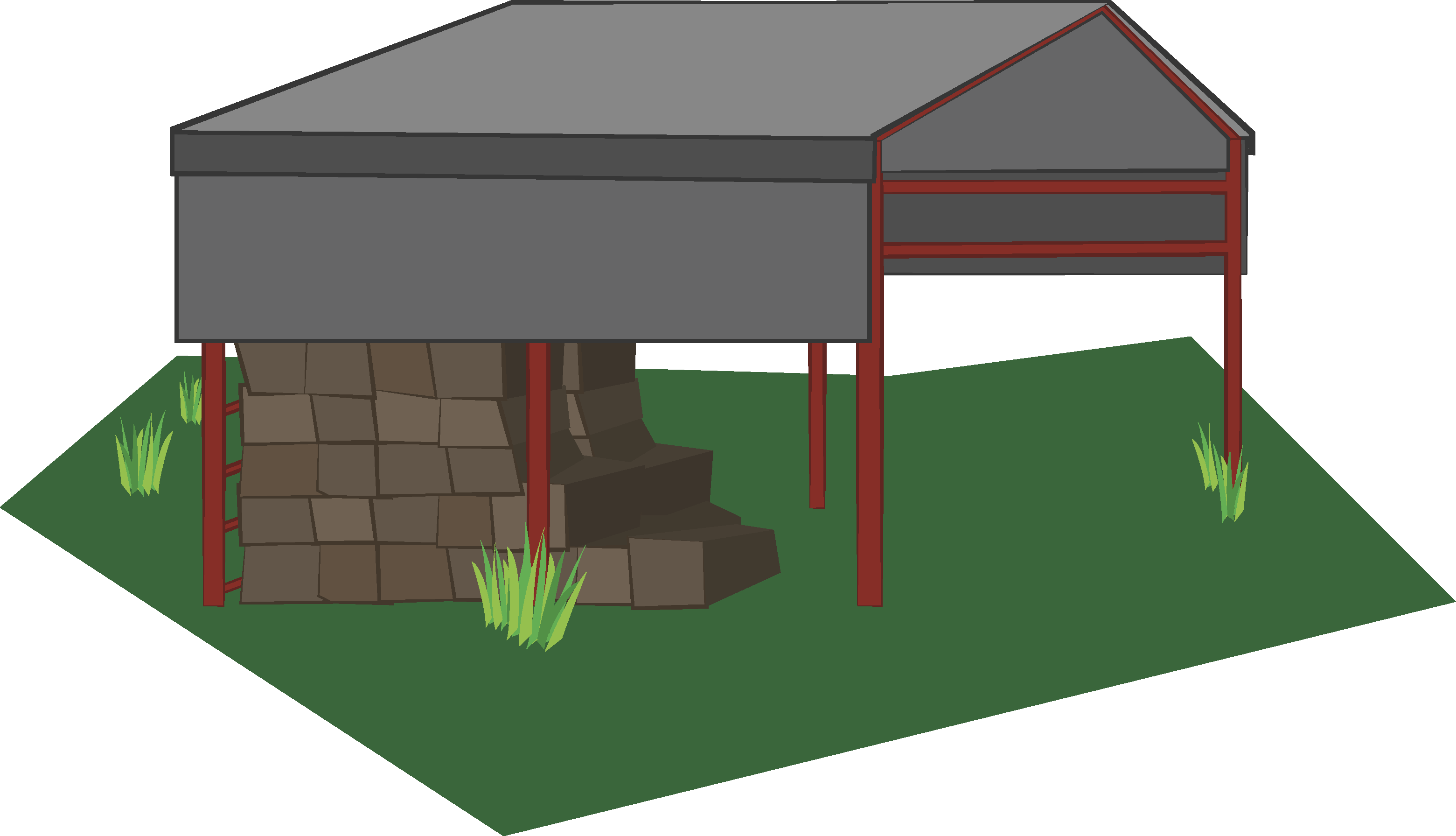 This is a graphic of an alfalfa shed.